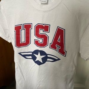 USA white Tee